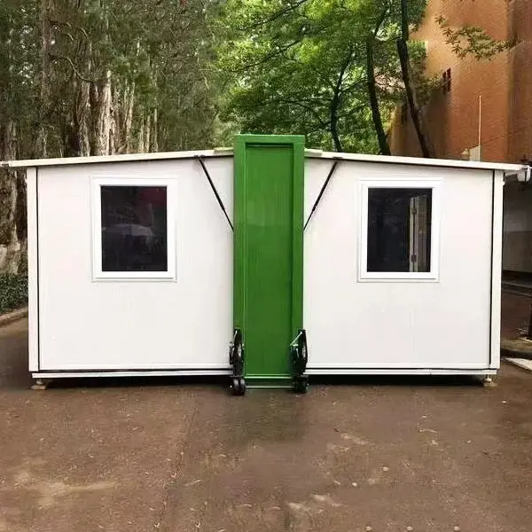 20ft 700 leveystaitettavissa oleva konttitalo
